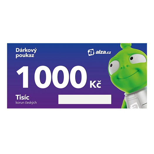 Alza poukaz 1000 Kč, tištěný