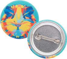 Placka - odznak se �pendl�kem PinBadge RPET Mini, b�l�, st��brn�