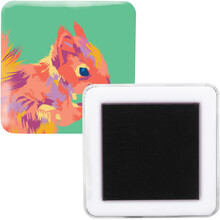 Magnet na ledni�ku MagBadge Square, b�l�