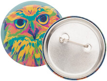 Placka - odznak se �pendl�kem PinBadge Mini, b�l�, st��brn�