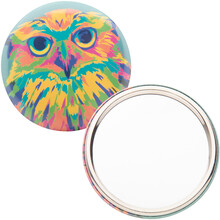 Kapesn zrctko BeautyBadge, stbrn