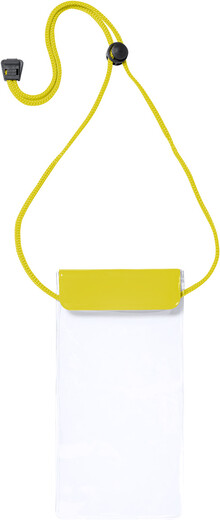 Vod�odoln� obal na mobil Splash, �lut�, pr�hledn�