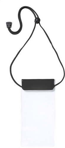 Vod�odoln� obal na mobil Splash, �ern�, pr�hledn�