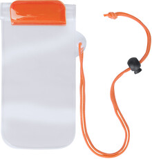 Vod�odoln� obal na mobil Wapro, oran�ov�, pr�hledn�