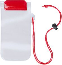 Vod�odoln� obal na mobil Wapro, �erven�, pr�hledn�