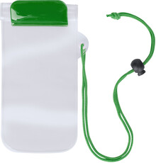 Vod�odoln� obal na mobil Wapro, zelen�, pr�hledn�