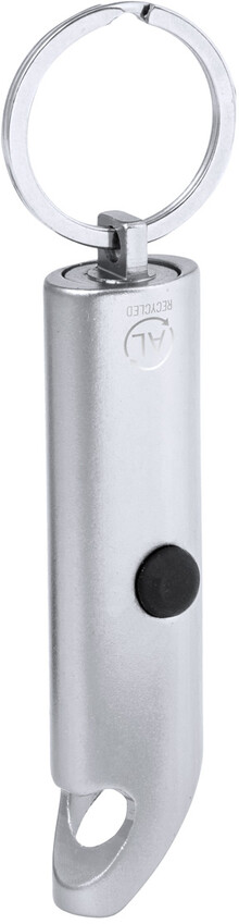 Otv�r�k na l�hve s baterkou Rutto, st��brn�