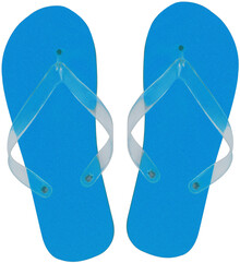 Pl�ov� pantofle Arivo, modr�