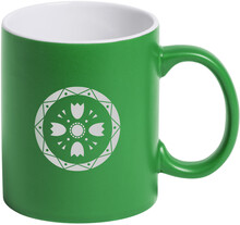 Hrnek Covory, zelen�, b�l�