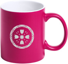 Hrnek Covory, r��ov�, b�l�