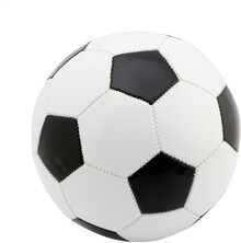 Fotbalov� m�� Pancho, �ern�, b�l�