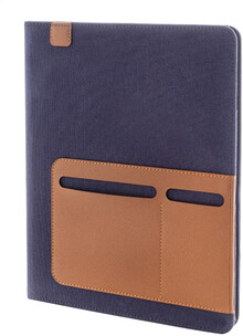 Slo�ka na dokumenty z recyklovan�ho cavas Capudo A4, modr�