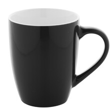 Hrnek Gaia, �ern�, b�l�