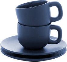 Sada ��lk� na espresso Caturra, tmav� modr�