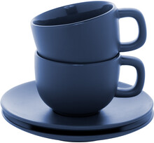 Sada ��lk� na cappuccino Caturra Plus, tmav� modr�