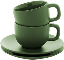 Sada ��lk� na cappuccino Caturra Plus, zelen�