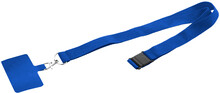 RPET lanyard na mobil Revent Call, modr�