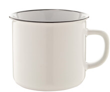 Retro hrnek Woodstock, b�l�, b�l�