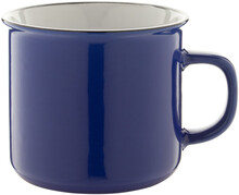 Retro hrnek Woodstock, modr�, b�l�