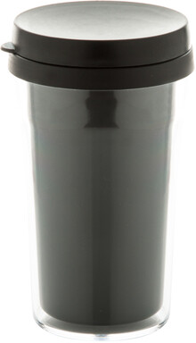 Termo hrnek Doppler, pr�hledn�, �ern�