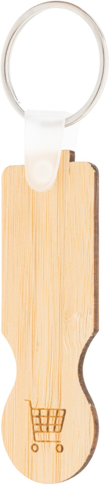 P��v�sek na kl��e do n�kupn�ho voz�ku BooCart, p��rodn�