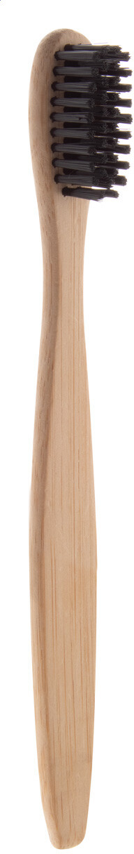 D�tsk� bambusov� kart��ek na zuby Boohoo Mini, �ern�, p��rodn�