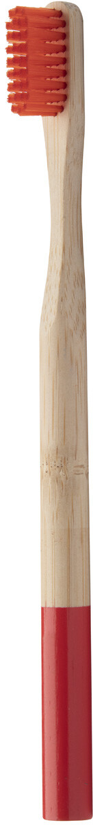 Bambusov� kart��ek na zuby ColoBoo, �erven�, p��rodn�