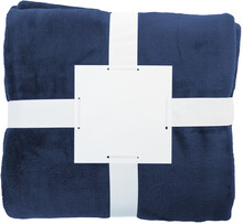 RPET flanelov� deka Vantaa, tmav� modr�