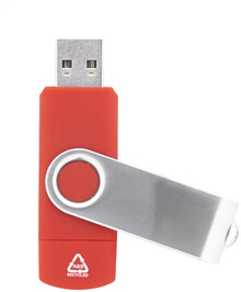 USB flash disk RABS OTG TwistDrive Plus, �erven�