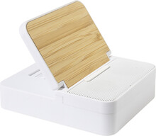 Bezdr�tov� nab�je�ka s reproduktorem RABS Hobofi, b�l�