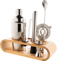 Koktejlov� set Paloma, st��brn�, p��rodn�