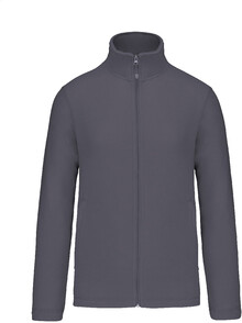 Celoprop�nac� fleecov� bunda KA9102, sv�tle �ed�