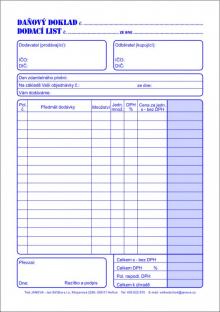 DODAC� LIST A5/100l NCR