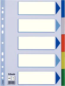 Roz�a�ova� Esselte A4, mix barev, 5 list�