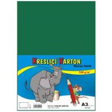 KRESL�C� KARTON A3/180g/50l zelen�
