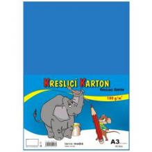 KRESL�C� KARTON A3/180g/50 list�, sv.modr�