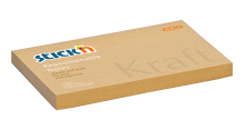 Samolepic� blo�ek Stick'n by Hopax KRAFT, 76 x 127 mm, p��r.hn�d�, 100 l�stk�
