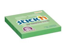 Samolepic� blo�ek Stick'n by Hopax 360�, 76 x 76 mm, zelen�, 100 l�stk�