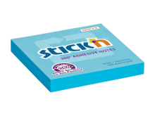 Samolepic� blo�ek Stick'n by Hopax 360�, 76 x 76 mm, modr�, 100 l�stk�