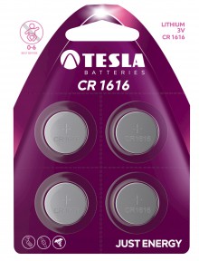 Baterie TESLA CR1616, 5 ks