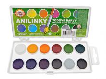 Vodov� anilinov� barvy KOH-I-NOOR 12 barev