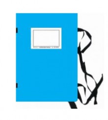 Desky spisov� HIT OFFICE A4, s tkanic� a �t�tkem, modr�