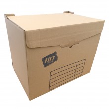 Krabice archiva�n� HIT OFFICE, 40 x 33,5 x 26,5 cm, p��rodn� hn�d�
