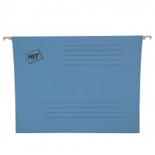 Desky z�v�sn� HIT OFFICE Classic A4, s bo�nicemi, modr�