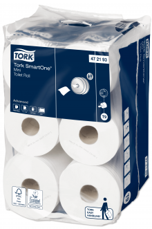 Toaletn� pap�r v roli Tork SmartOne mini 472193, 2 vrstvy, syst�m T9