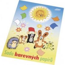 Sada barevn�ch pap�r� KRTEK, 10 list�