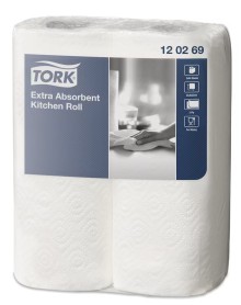 Kuchy�sk� ut�rka v roli Tork 120269, 2 vrstv�, extra absorp�n�, b�l�