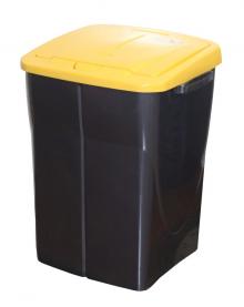 Odpadkov� ko� na t��d�n� odpad 45 l, plastov�, �lut� v�ko