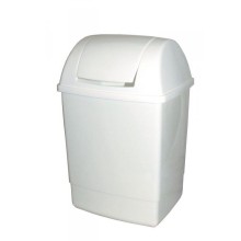 Odpadkov� ko� 12 l, plastov�, hranat�, s v�kem, mix barev