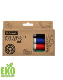 Popisova� na b�l� tabule Luxor Eco PCW700/4BX, mix barev, 3 mm, 4 ks